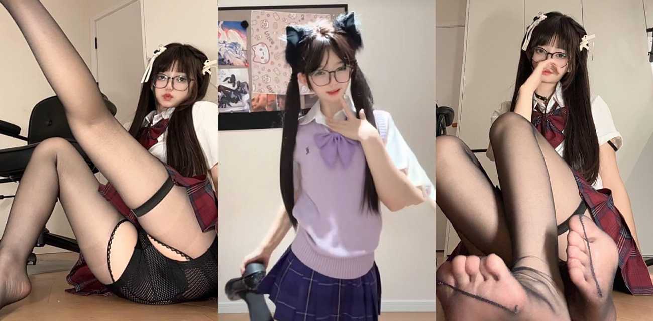 抖音40万粉丝女网红【心碎美羊羊】金主定制视频流出，水晶假屌疯狂抽插粉嫩小穴娇喘连