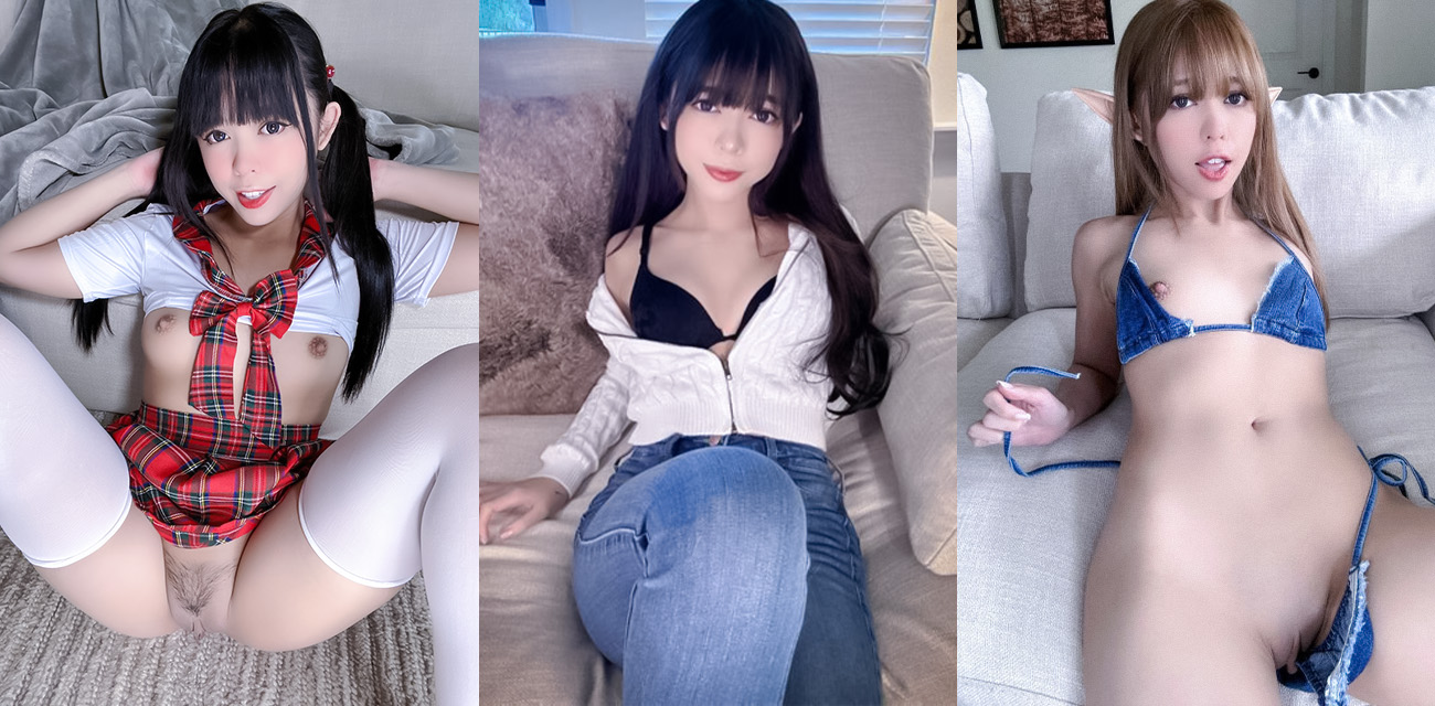 极品福利姬【绯红小猫】cos喜多川海梦，樱桃小嘴深喉吞棒，白虎粉鲍道具自慰反差嫩妹