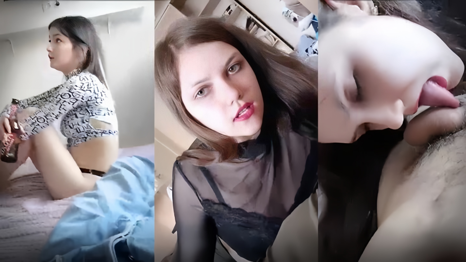 【为国争光】欧美大洋马全程露脸看他们口交都很带劲！！一起舔鸡巴轮流爆草大屁股揉捏