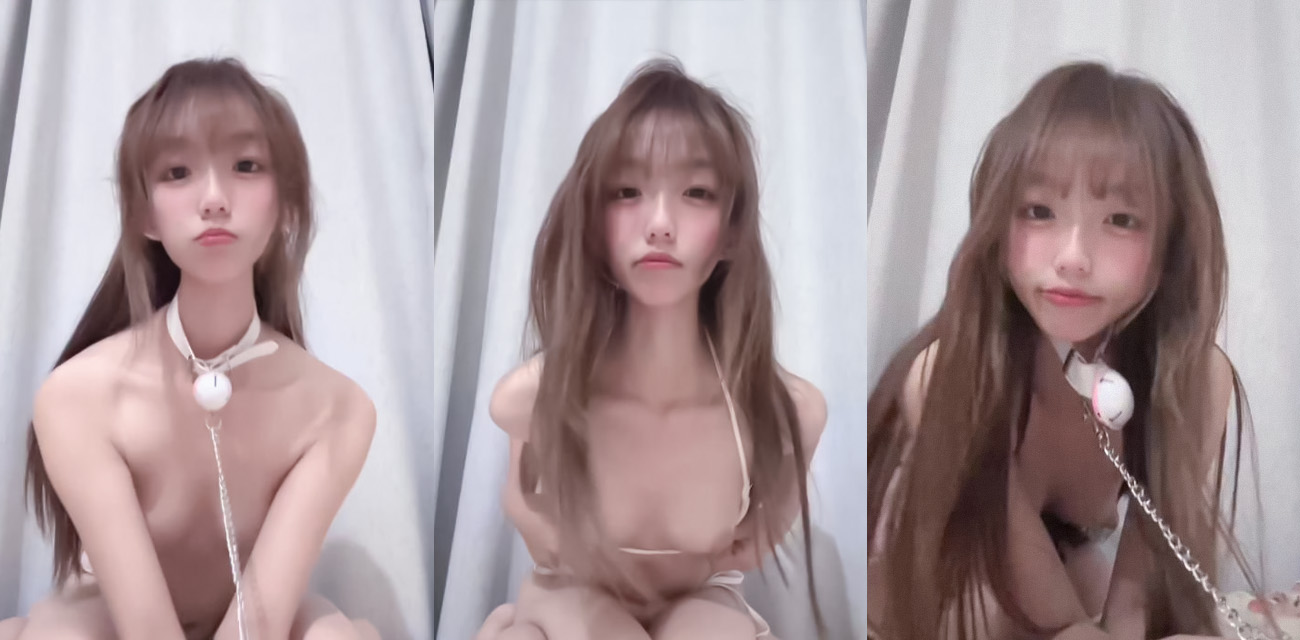 高颜值反差少女【粉小狗】大尺度福利合集，娇躯赤裸三点全露，脖带狗链掰穴自慰诱惑无