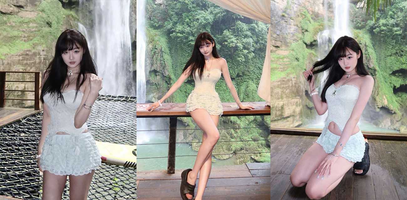 上海超美校花【赵琳娜】不雅视频流出，为旅行竟卖身援交跟金主玩3P调教，穿黑丝被打桩