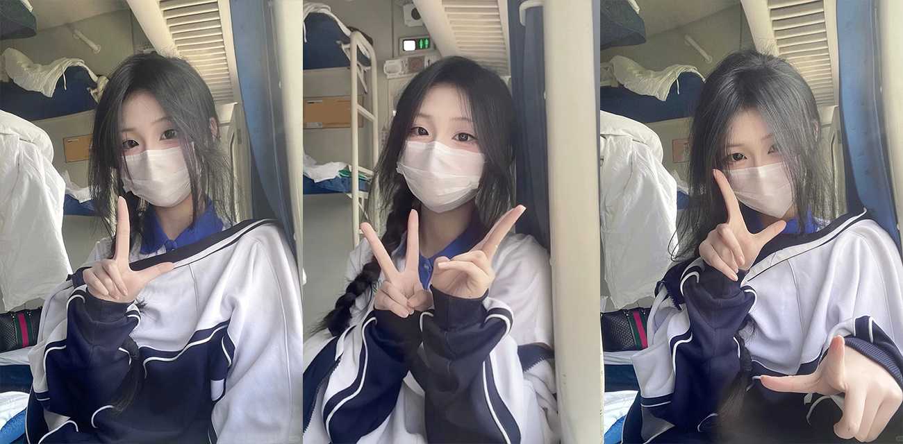 山东舞蹈美少女【曹羽萌】不雅视频流出，为爱跟男友厕所隔间玩SM，露奶戴脖圈口交舔屌