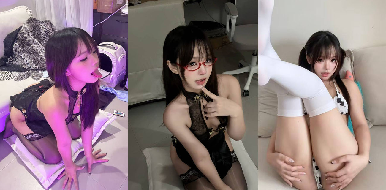 广州顶级福利姬线下约炮3P视频流出，高颜值骚鸡被前后夹击，大屌男轮番输出骚劲狠到让