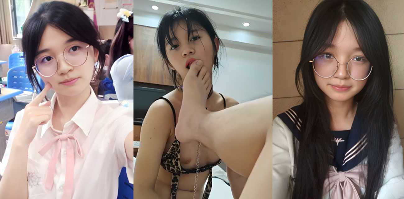 浙江丽水小美女【童青青】被男朋友调教成极品母狗，露脸舔足口交无毛嫩逼被玩具大屌狂