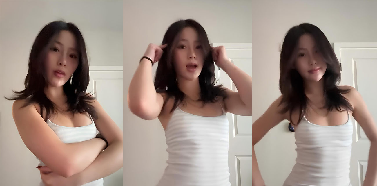 推特网红【sophiekimmx】被渣男曝出性爱视频，白色吊带翘臀后入抬腿狂插被操到哭泣瘫