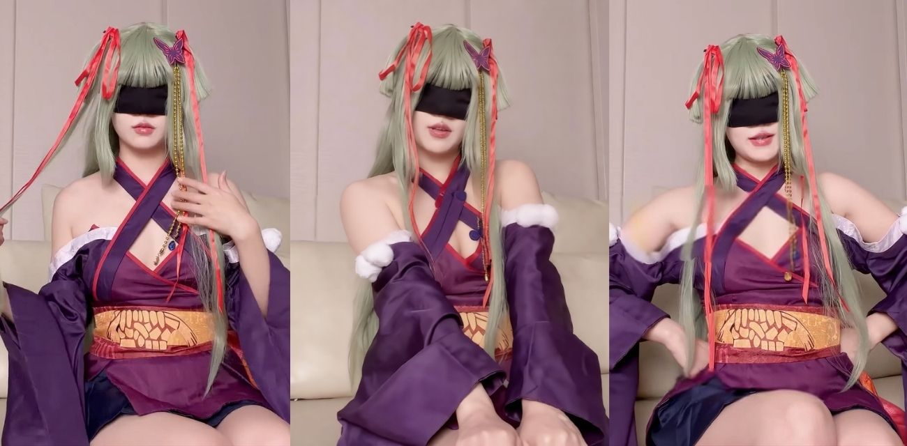 长腿女神【工藤静香】雨中COS自插蜜穴，翘臀高撅玩弄骚穴自慰，鼻血预警