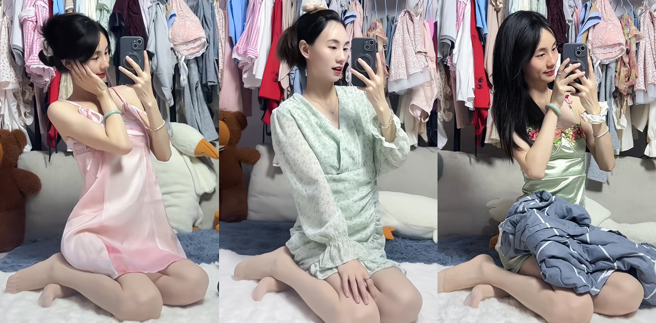 抖音网红【小妮子呀】大尺度私拍流出，黑丝美腿诱人心魄线下约炮金主，丝足挑逗后入爆