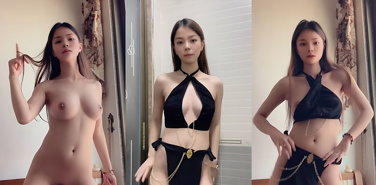 推特小师妹【安慕曦】春节限定作品，首次露脸裸舞圆乳挺拔呼之欲出，各种宅舞扭腰摆臀