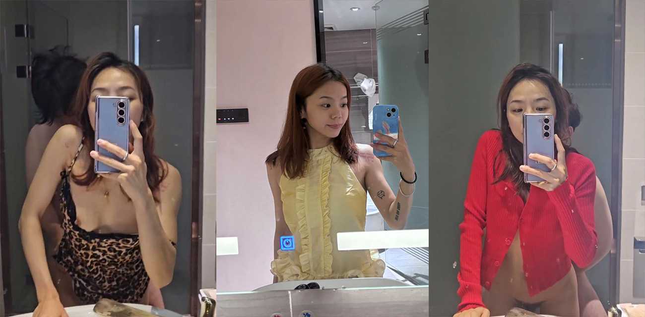 短发小少妇【汪梦霏】性瘾骚货喜欢镜前做爱，边交欢边拍自己淫态，玩裸聊举奶挑逗全程
