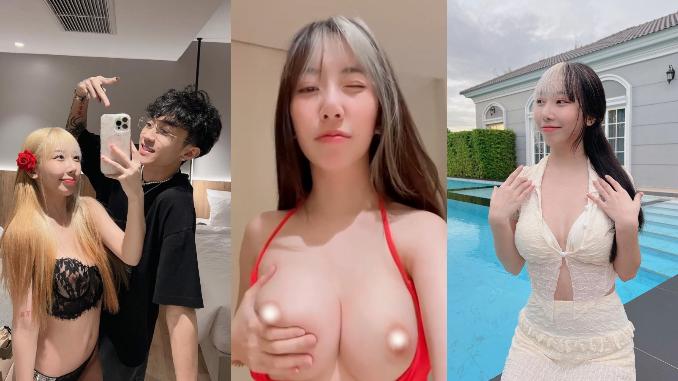 泰国百万粉丝女网红【Highsstn】与细狗男友激情啪啪视频，36E小奶牛口交女上位泄密视