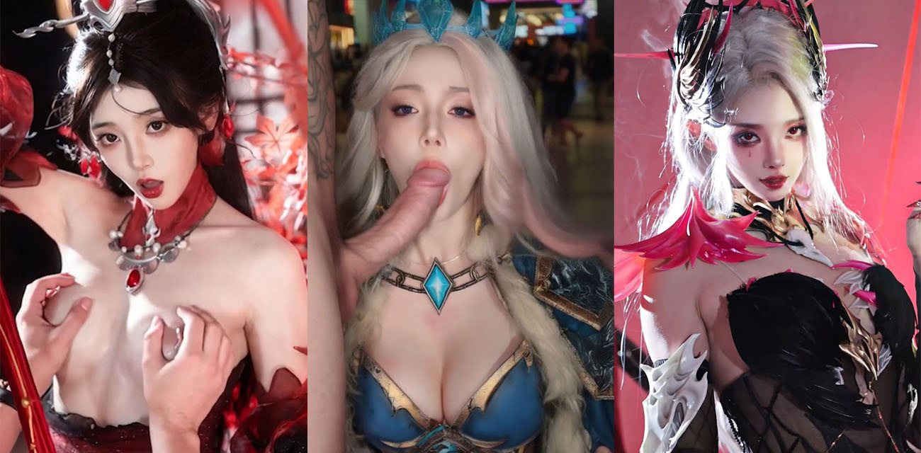 抖音500万粉【走路摇zly】AI魔改神作，巨乳弹跳乳交夹击口交深喉颜射爆浆，反差福利年