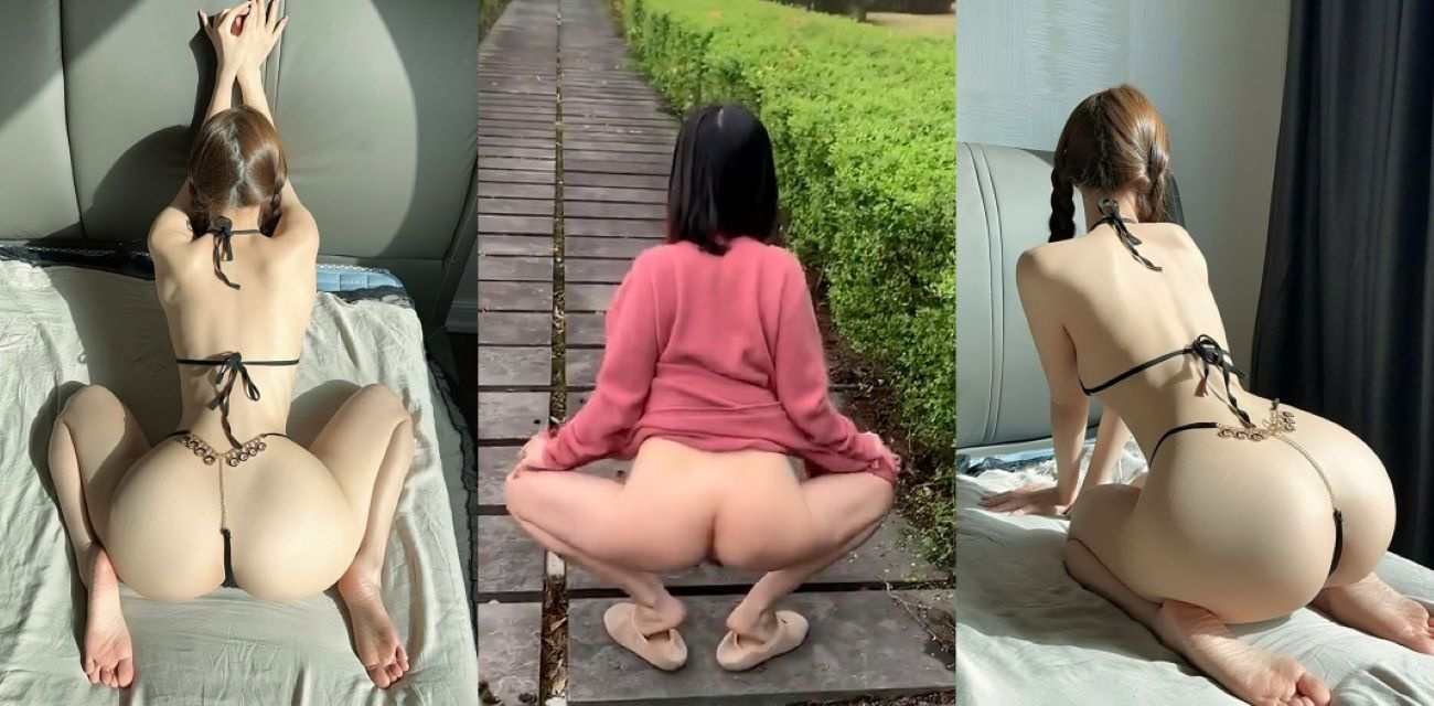 推特90后夫妻【看见季节】合集流出，牵着链子酒店走廊全裸爬行，翘臀高撅摇晃挑逗骚劲
