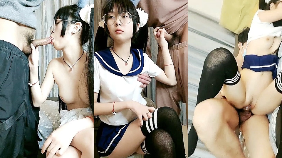 双马尾极品JK制服萝莉【专属小女友】 ，穿着JK制服大屌直接操嫩逼美穴,男同学上阵再操