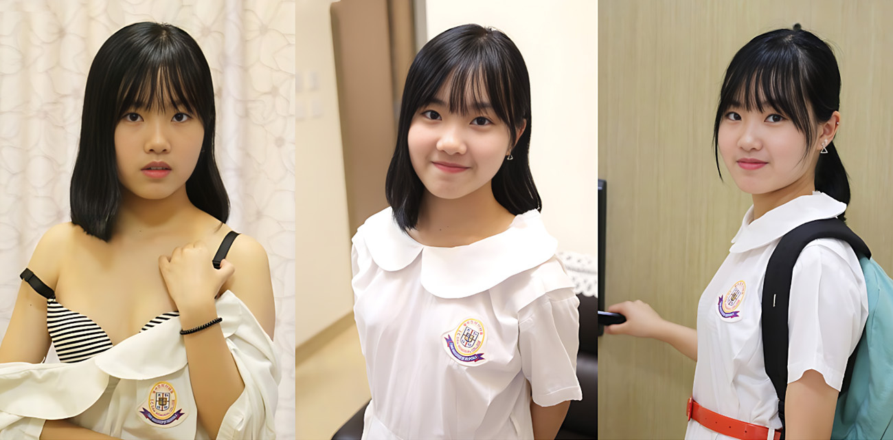 香港清纯高中生被渣男调教彻底堕落，年纪轻轻主动掰穴自拍，白嫩酮体纯欲撩人粉穴水光