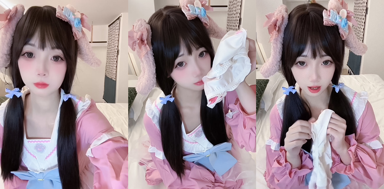 高颜值清纯小萝莉【奶芙】身穿洛丽塔伸脚淫语挑逗，无毛嫩穴自慰淫水四溢魅魔纹尽显诱