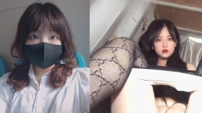 长春工业大学【谭禹彤】高颜值反差母狗学生妹，在宿舍穿黑丝勾引主人还在公交车上玩露