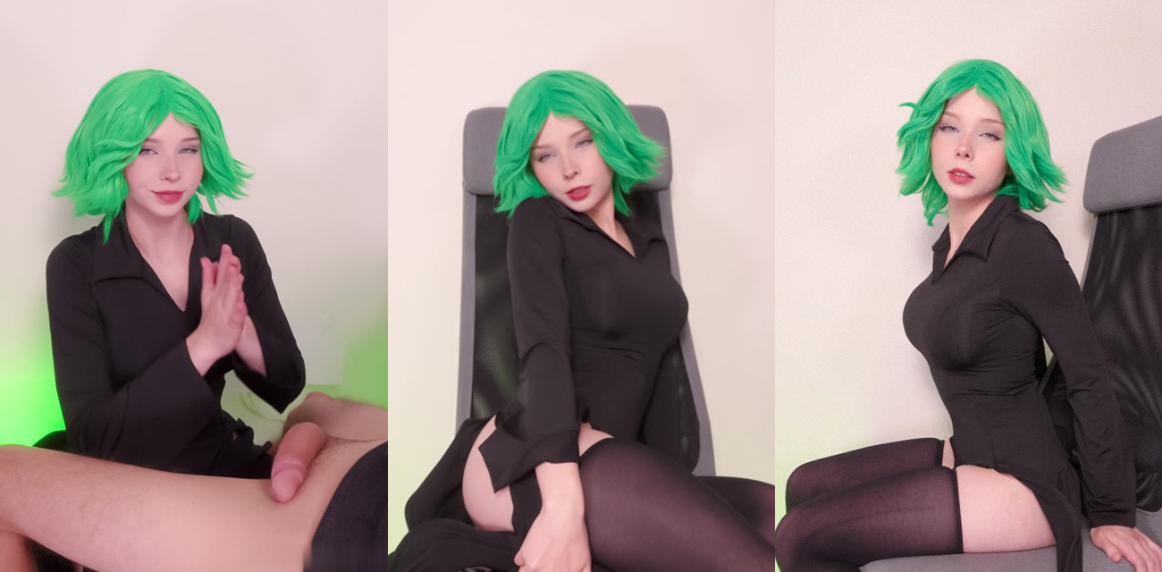 欧美高颜值萝莉【kovicki】福利新作，cos龙卷制服紧裹娇躯勾勒s曲线，椅上激情啪啪内