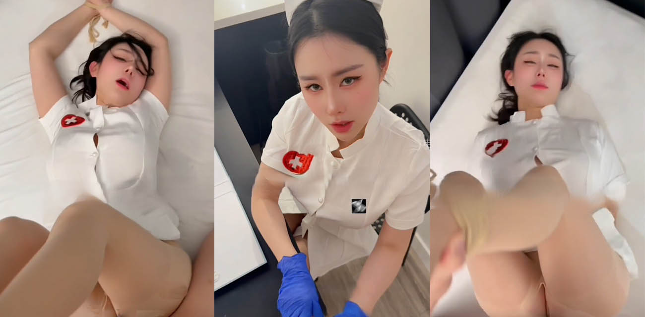 极品巨乳网黄【汐梦瑶】最新剧情大片，性感护士制服挑逗嫩穴被猛操内射