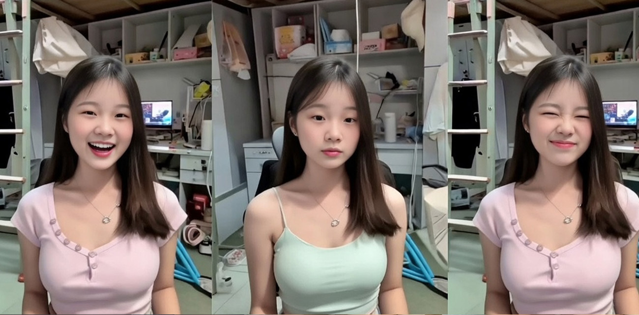广东超可爱少女【周诗彤】为爱上头拍裸贷视频给男友买手机，逾期未还用身体抵债，被债