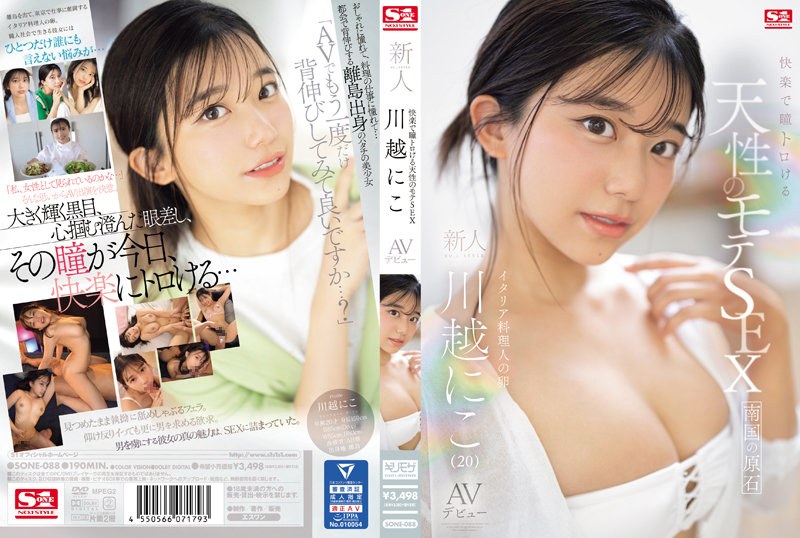 【中文】自然流行的性爱~让你眼睛融化的新人~NO.1 STYLE AV首次亮相~川越笑心~SONE-08