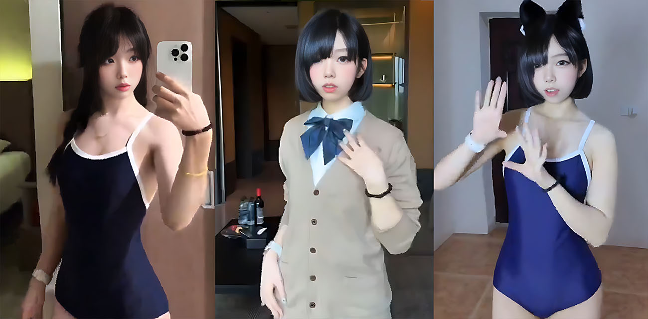 抖音短发嫩妹【兰陵酱酱爆】发骚自慰挑逗欲火，真实鸡巴猛干爽翻天