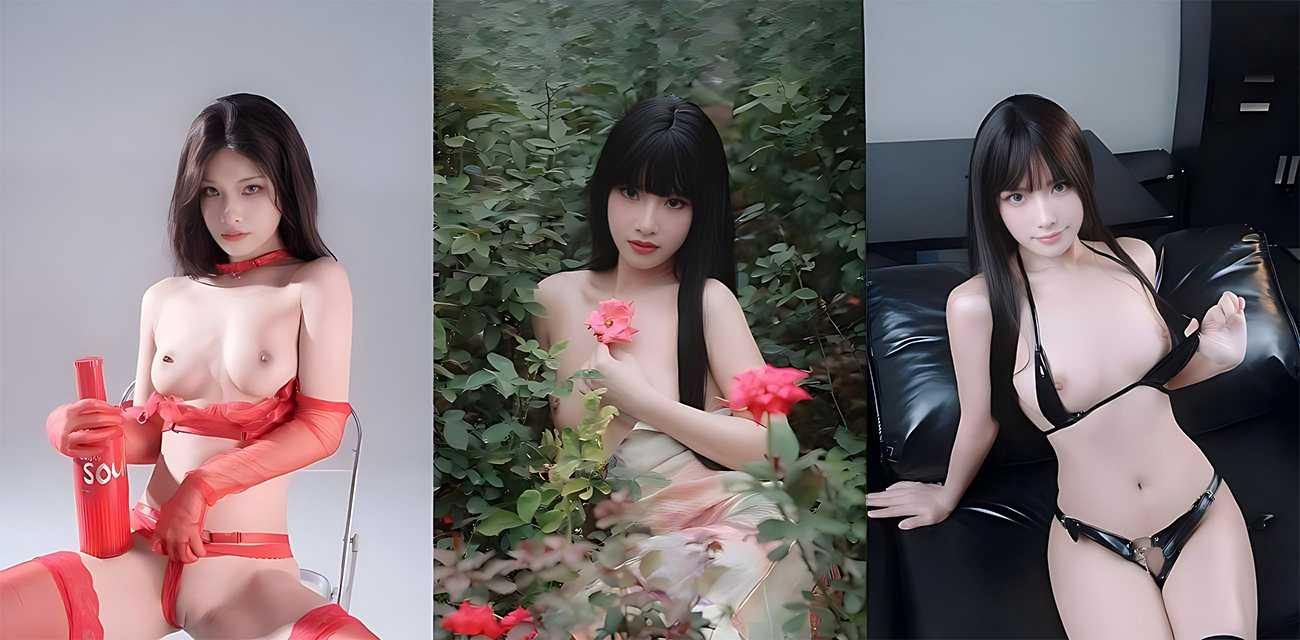 抖音网红【芊落】定制视频合集，完美酮体与白虎粉穴让人脸红心跳，建模脸下却是个淫秽