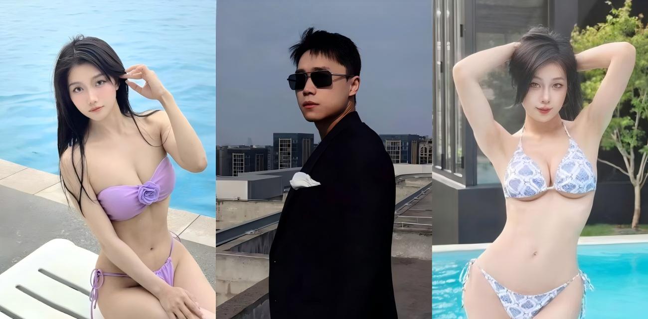 快手4400万粉网红【刘二狗】直播泳池派对，多位俊男靓女胴体交织，上演淫乱群P性爱视