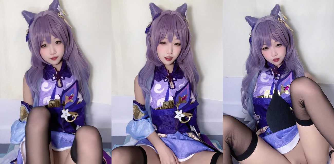 萝莉网黄【神探狸狸】最新私拍流出，COS刻晴上演自慰诱惑，水晶棒爆插骚穴呻吟娇喘连