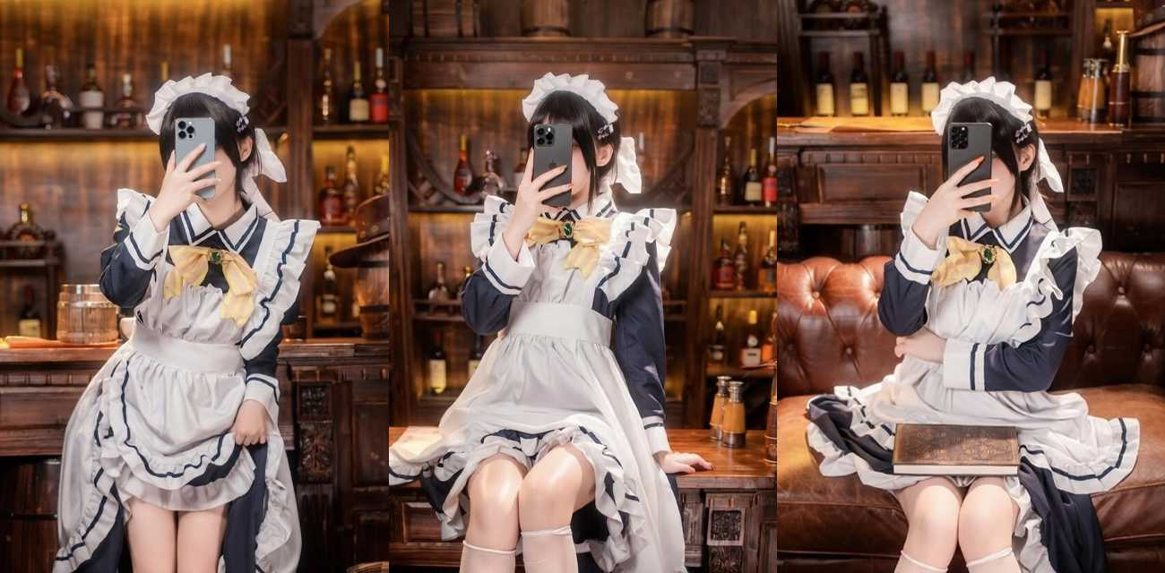 知名福利姬【米胡桃】女仆装限定福利，乖巧少女遭痴汉强制爆操，手扣嫩穴刺激快感后入